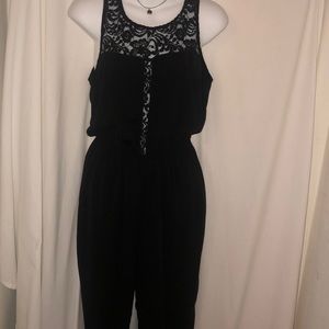 Black Lace Tank Jumper